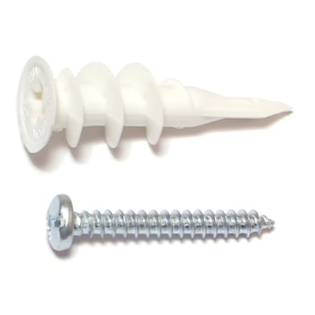 Midwest Fastener Screw Anchor, 1-1/4" L, Nylon 12615